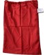 Linen Bag With Drawstring and Toggle: Red