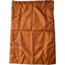 Linen Bag With Drawstring and Toggle: Orange