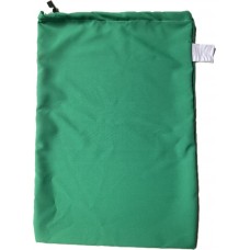 Linen Bag With Drawstring and Toggle: Green