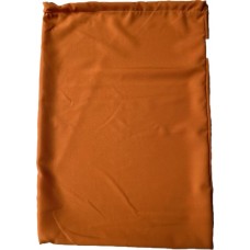 Linen Bag With Drawstring and Toggle: Orange