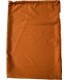 Linen Bag With Drawstring and Toggle: Orange