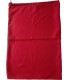 Linen Bag With Drawstring and Toggle: Cherry Red